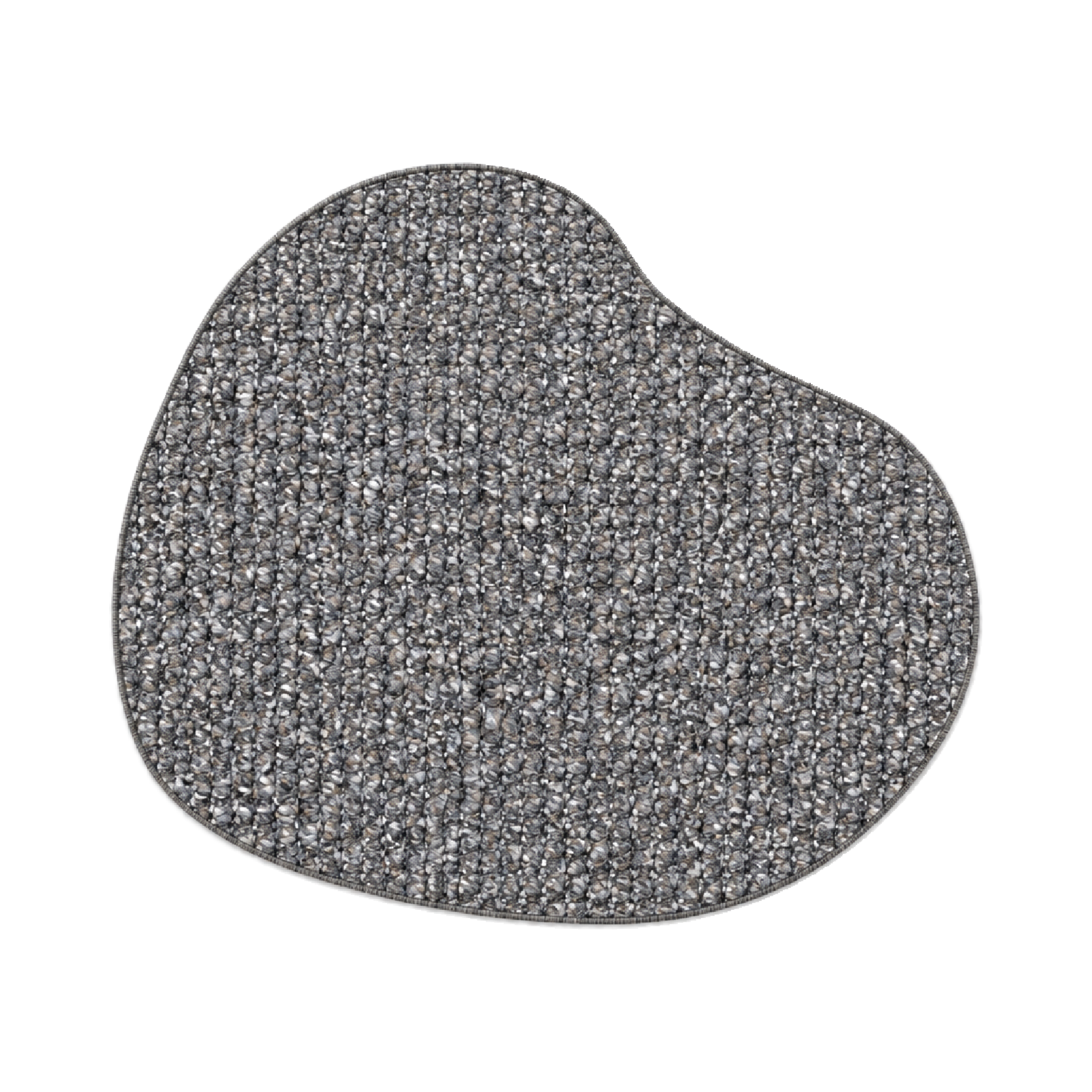 Teppich Xilento Pebble Charcoal | Organisch ø 200 cm