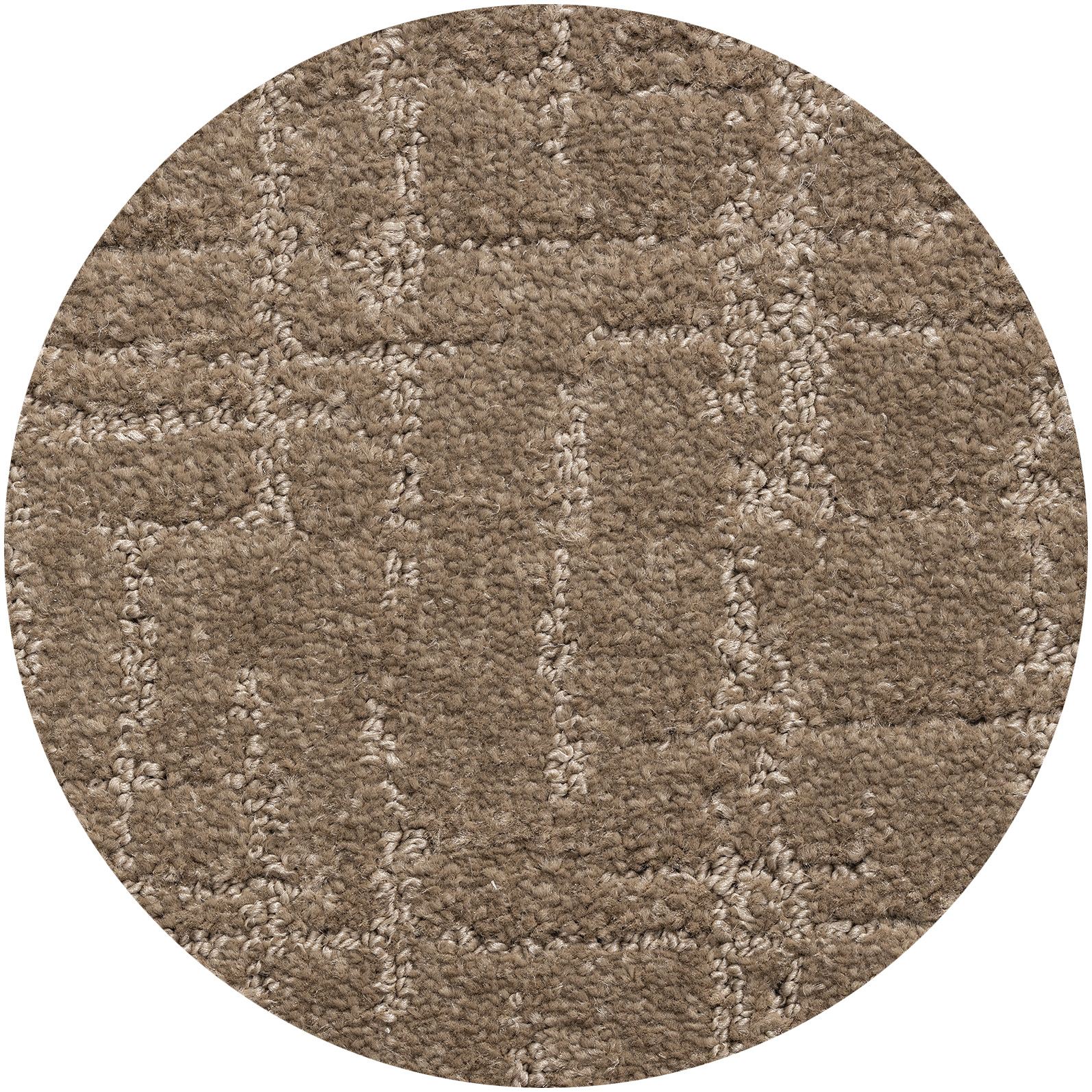 Rund Teppich Xilento Ravello Brown