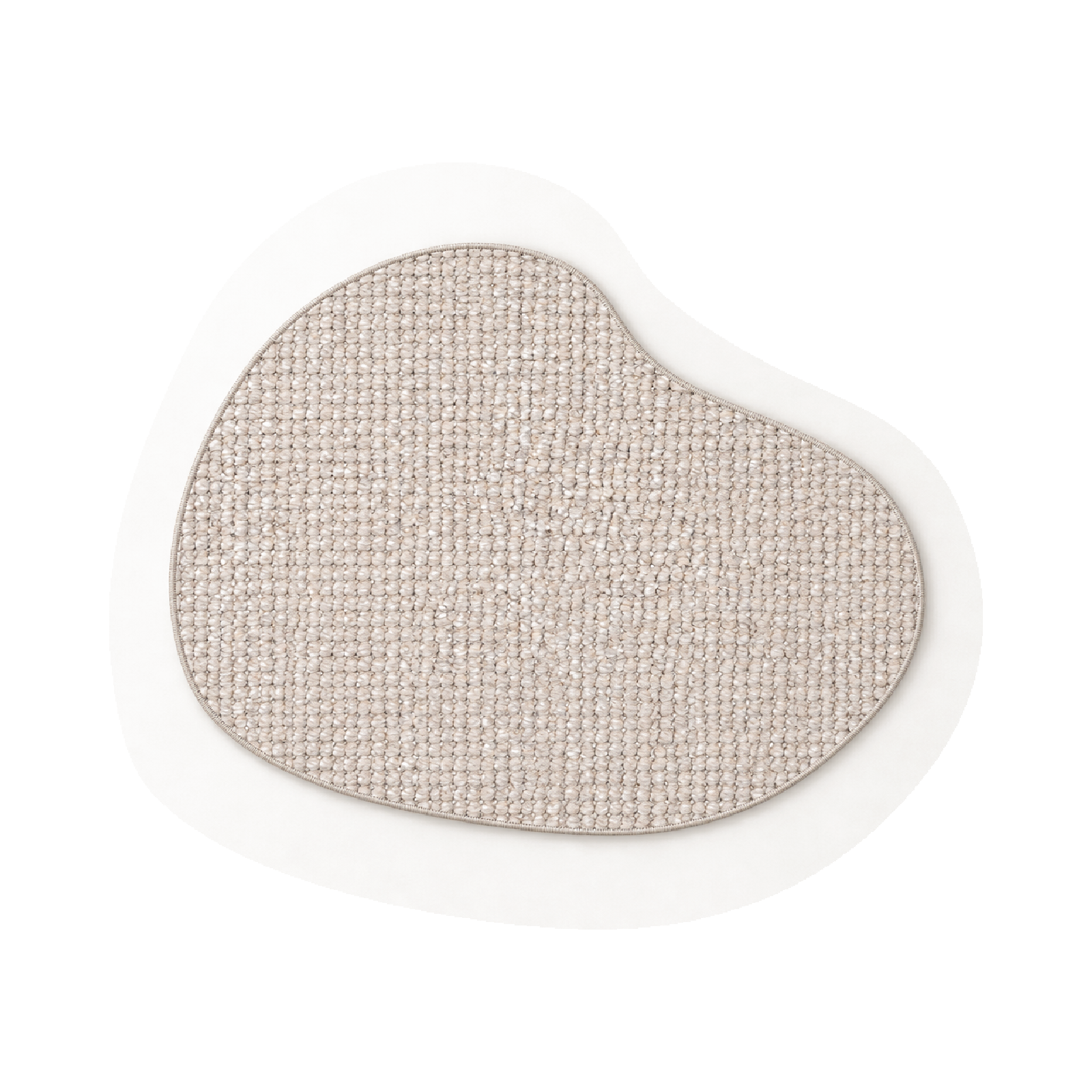 Teppich Xilento Pebble Grau Berber | Organisch ø 200 cm