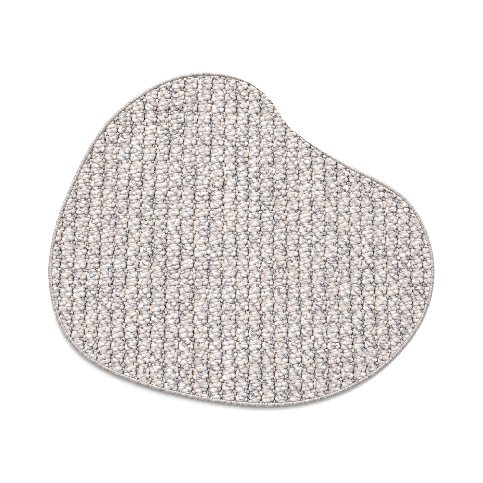 Teppich Xilento Pebble Ivoy Grau | Organisch ø 200 cm