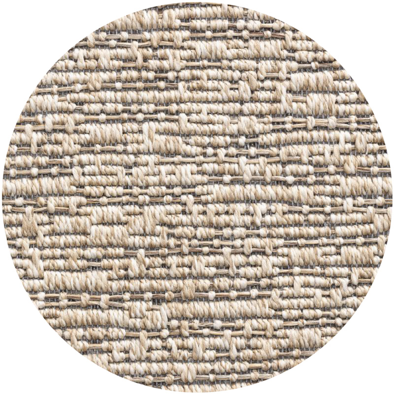 Rund Teppich  Xilento Outdoor Savannah Licht Beige